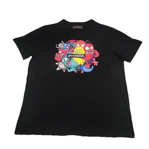 Black Pyramid Men's 2XL Alien Space‎ Monster T Shirt Black Short Sleeve Tee